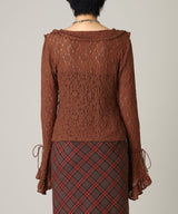 Lace Long Sleeve Blouse-Forget-me-nots-Forget-me-nots Online Store