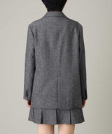 Wool Blazer Jacket-Forget-me-nots-Forget-me-nots Online Store