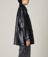 Fake Leather Jacket-Forget-me-nots-Forget-me-nots Online Store