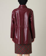 Fake Leather Jacket-Forget-me-nots-Forget-me-nots Online Store