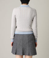 Long Sleeve Knit Polo-Forget-me-nots-Forget-me-nots Online Store