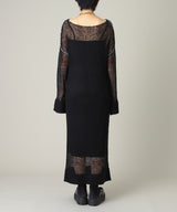 Knit Maxi Onepiece-Forget-me-nots-Forget-me-nots Online Store