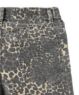 Leopard Damaged Denim-Forget-me-nots-Forget-me-nots Online Store