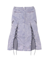 Pigment Dye Skirt-Forget-me-nots-Forget-me-nots Online Store