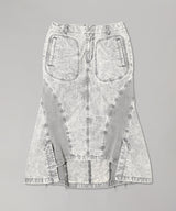 Pigment Dye Skirt-Forget-me-nots-Forget-me-nots Online Store