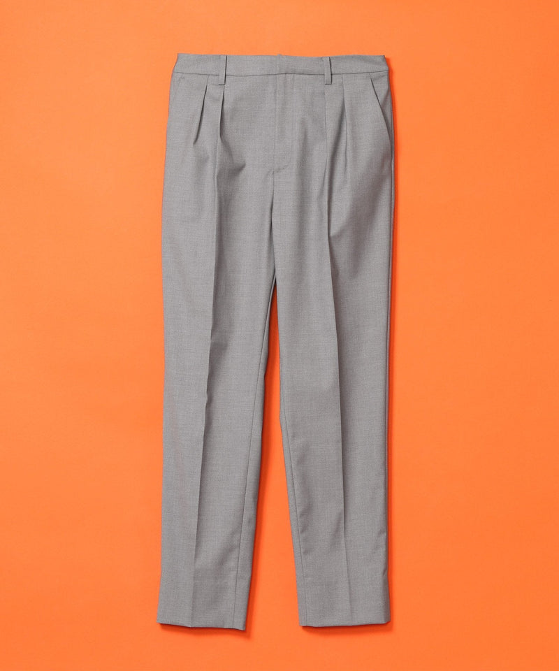 Double Tuck Tapered Slacks-Forget-me-nots-Forget-me-nots Online Store