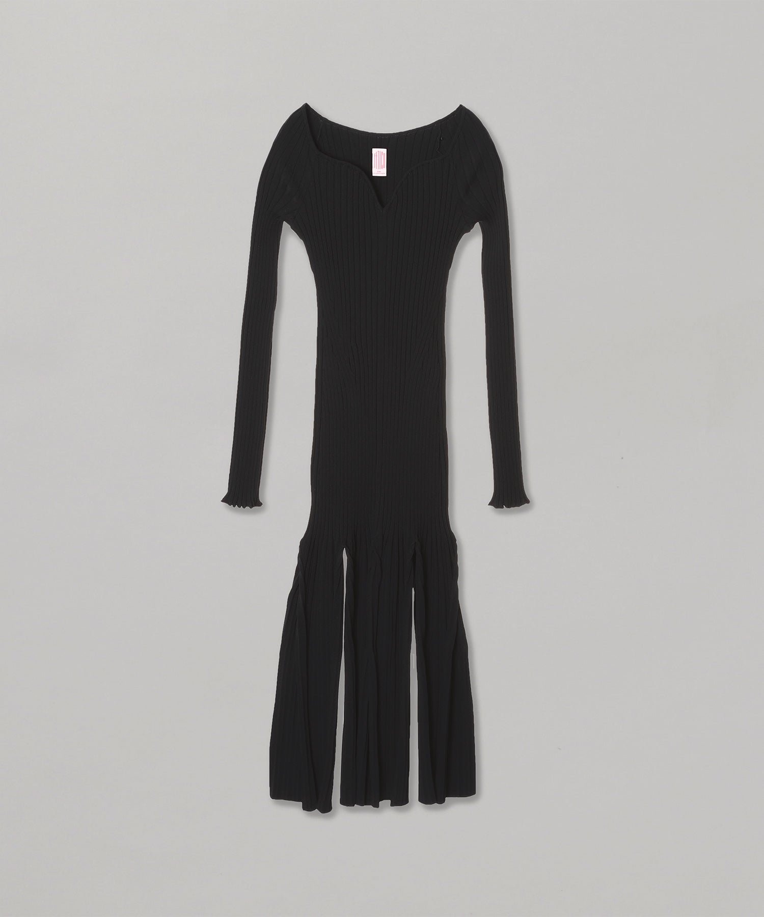 フェティコ(FETICO)｜Rib Knit Slit Dress｜スニーカー・ファッション