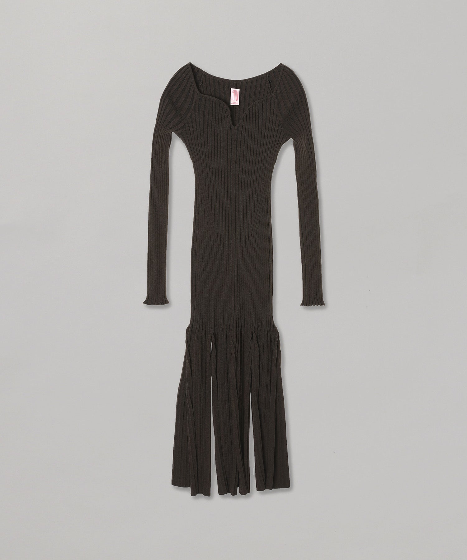 フェティコ(FETICO)｜Rib Knit Slit Dress｜スニーカー・ファッション