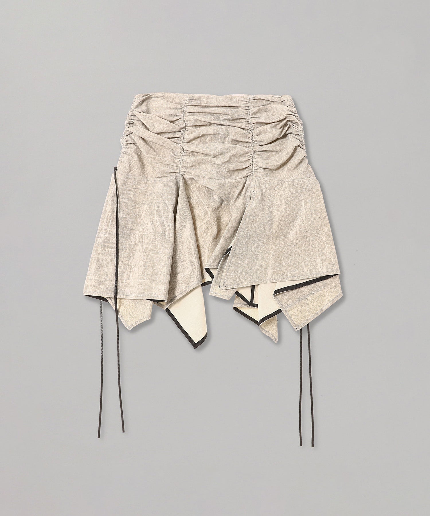 フェティコ(FETICO)｜Coated Cotton Gathered Mini Skirt｜スニーカー ...