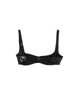 Faux-Leather Quilted Bra-FETICO-Forget-me-nots Online Store