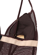 Satin & Mesh Combined Cami Top-FETICO-Forget-me-nots Online Store