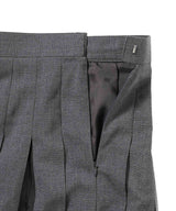 Wool & Tulle Combined Pleated Skirt-FETICO-Forget-me-nots Online Store