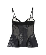 Rose Denim Bustier-FETICO-Forget-me-nots Online Store