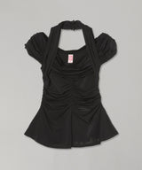 Stretch Jersey Off-Shoulder Top-FETICO-Forget-me-nots Online Store