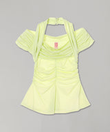 Stretch Jersey Off-Shoulder Top-FETICO-Forget-me-nots Online Store