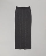 Organic Cotton Denim Long Skirt-FETICO-Forget-me-nots Online Store