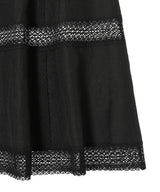 Lace-Paneled Maxi Skirt-FETICO-Forget-me-nots Online Store