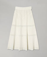 Lace-Paneled Maxi Skirt-FETICO-Forget-me-nots Online Store