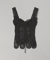 Hand-Knitted Rose Bustier-FETICO-Forget-me-nots Online Store