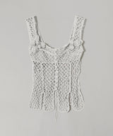 Hand-Knitted Rose Bustier-FETICO-Forget-me-nots Online Store
