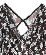 Sheer Combined Maxi Dress-FETICO-Forget-me-nots Online Store