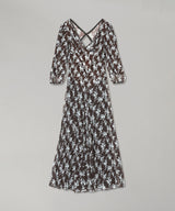 Sheer Combined Maxi Dress-FETICO-Forget-me-nots Online Store