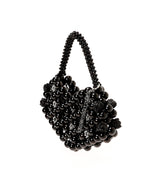 Ebony Beaded Heart Shaped Bag-Feng Chen Wang-Forget-me-nots Online Store