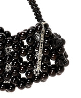 Ebony Beaded Heart Shaped Bag-Feng Chen Wang-Forget-me-nots Online Store