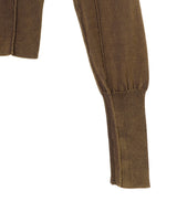 Sandwashed Grey Knit Cardigan-Feng Chen Wang-Forget-me-nots Online Store