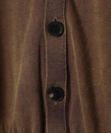 Sandwashed Grey Knit Cardigan-Feng Chen Wang-Forget-me-nots Online Store