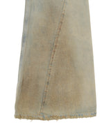 Cut-Out Waist Washed Denim-LCDC TM-Forget-me-nots Online Store