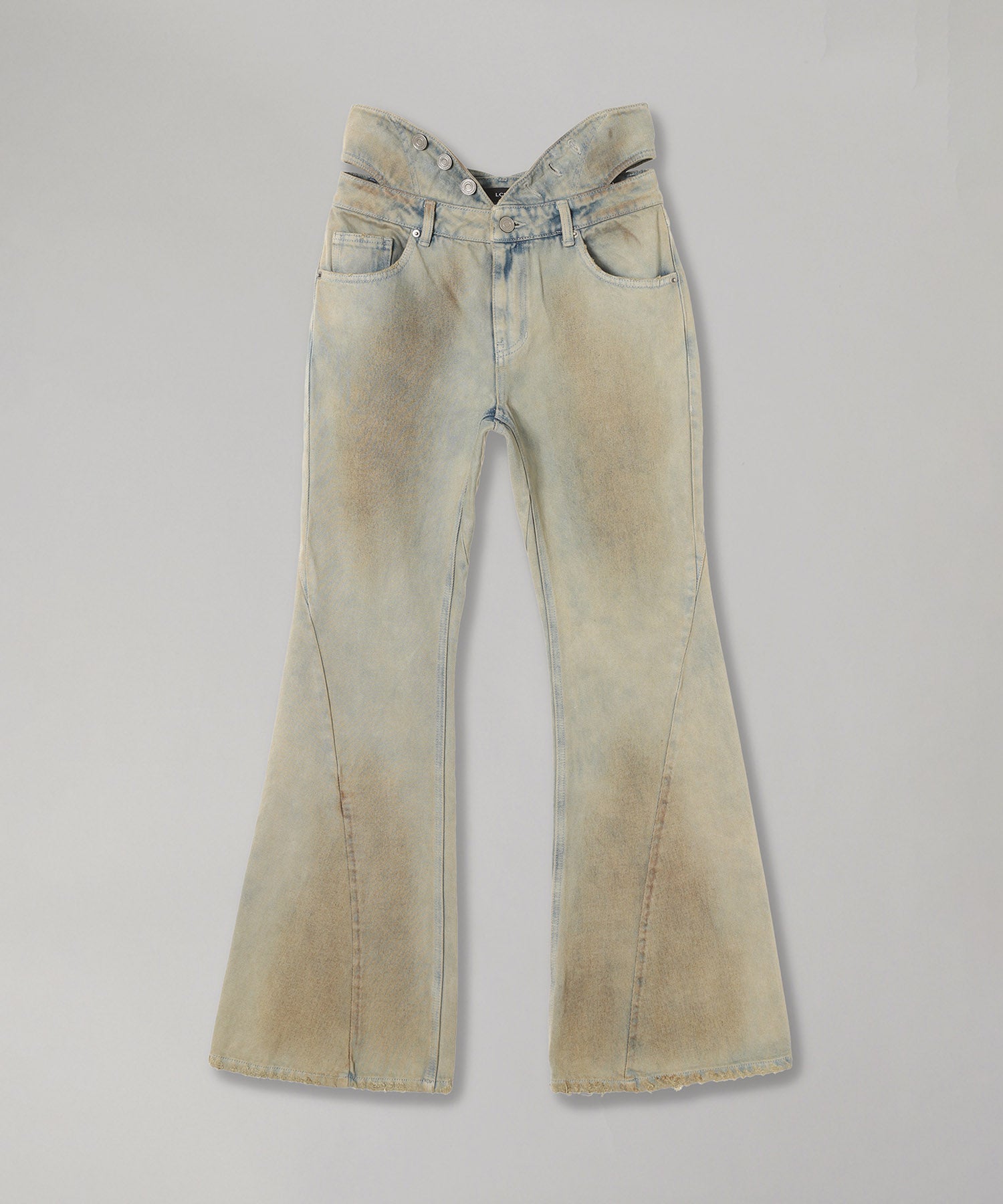 LCDC TM ■ CUT-OUT WAIST WASHED DENIM デニム エルシーディーシー ティーエム(LCDC TM)｜Cut-Out Waist Washed