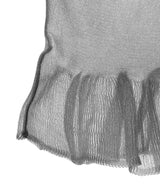 Sheer Frill Knit Top-LCDC TM-Forget-me-nots Online Store