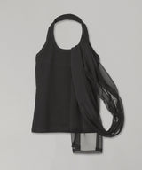 Scarf-Detail Halter-Neck Top-LCDC TM-Forget-me-nots Online Store