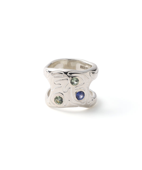Globe Ring 02 Green/ Blue-Octi-Forget-me-nots Online Store