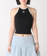 Moon Logo Bicolor Jersey Tank Top-Marine Serre-Forget-me-nots Online Store