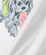 Basic Cotton Jersey Neon Puppy T-Shirt-GANNI-Forget-me-nots Online Store