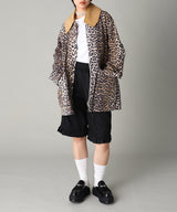 Printed Canvas Midi Jacket-GANNI-Forget-me-nots Online Store