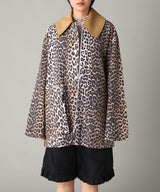 Printed Canvas Midi Jacket-GANNI-Forget-me-nots Online Store