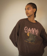 Isoli Crewneck Washed Effect-GANNI-Forget-me-nots Online Store