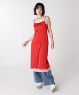 モデル身長:165cm / カラー:Red / サイズ:F