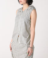 Full Zip Hooded Vest-Forget-me-nots-Forget-me-nots Online Store