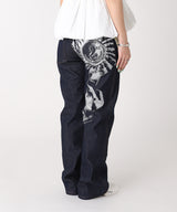 2Nd Best Printed Denim Jeans-CONSTANÇA ENTRUDO-Forget-me-nots Online Store