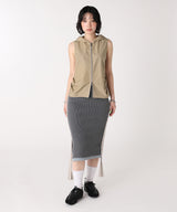 モデル身長:165cm / カラー:Beige / サイズ:F