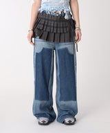 Light Weight Denim Baggy Jeans-GANNI-Forget-me-nots Online Store