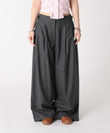 Wide Tuck Slacks-Forget-me-nots-Forget-me-nots Online Store