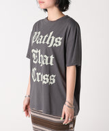 Print Tee With Damage-Forget-me-nots-Forget-me-nots Online Store