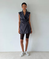 Hand-Embroidered Tailored Vest-FETICO-Forget-me-nots Online Store
