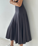 Hand-Embroidered Pleated Skirt-FETICO-Forget-me-nots Online Store