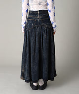 Light Denim Long Skirt-GANNI-Forget-me-nots Online Store